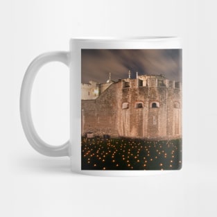 Tower of London Torch Lit Candles Lanterns Mug